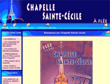 Tablet Screenshot of chapellesaintececile-flee.net